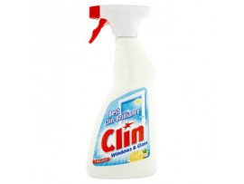 Clin Средство для мытья окон и стекол с содержанием спирта с ароматом лимона 500 мл